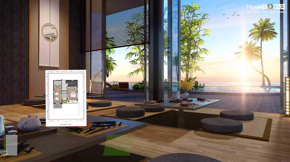 Thiết kế mặt bằng Happy Beach - Novaworld Hồ Tràm
