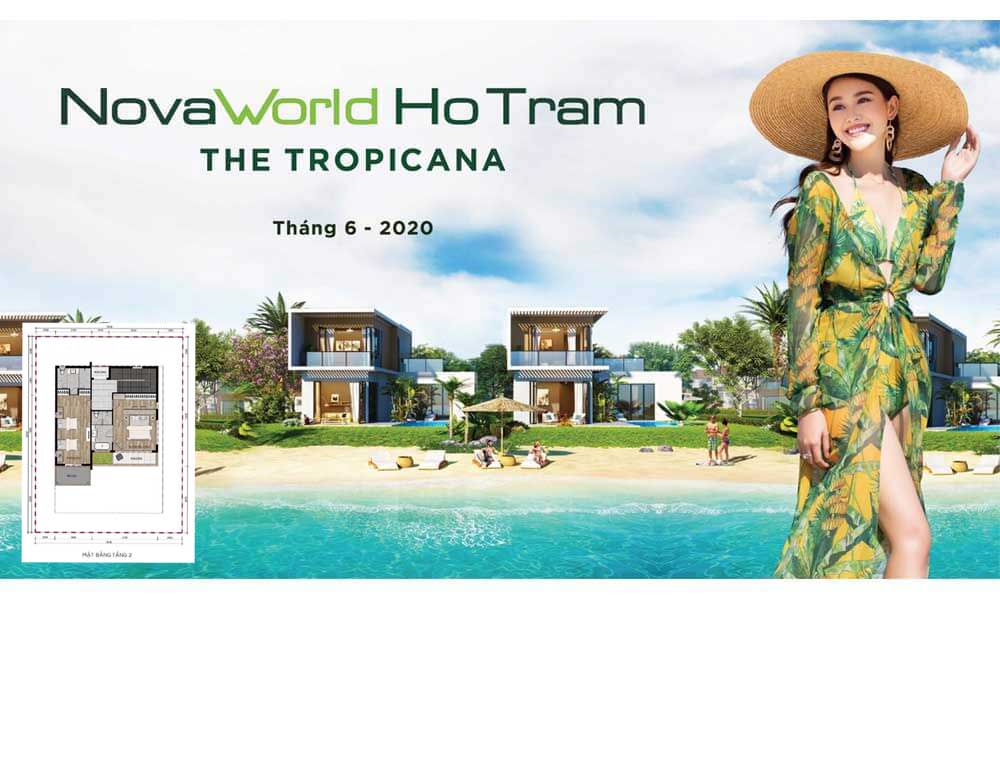Thiết kế mặt bằng Tropicana - Novaworld Hồ Tràm