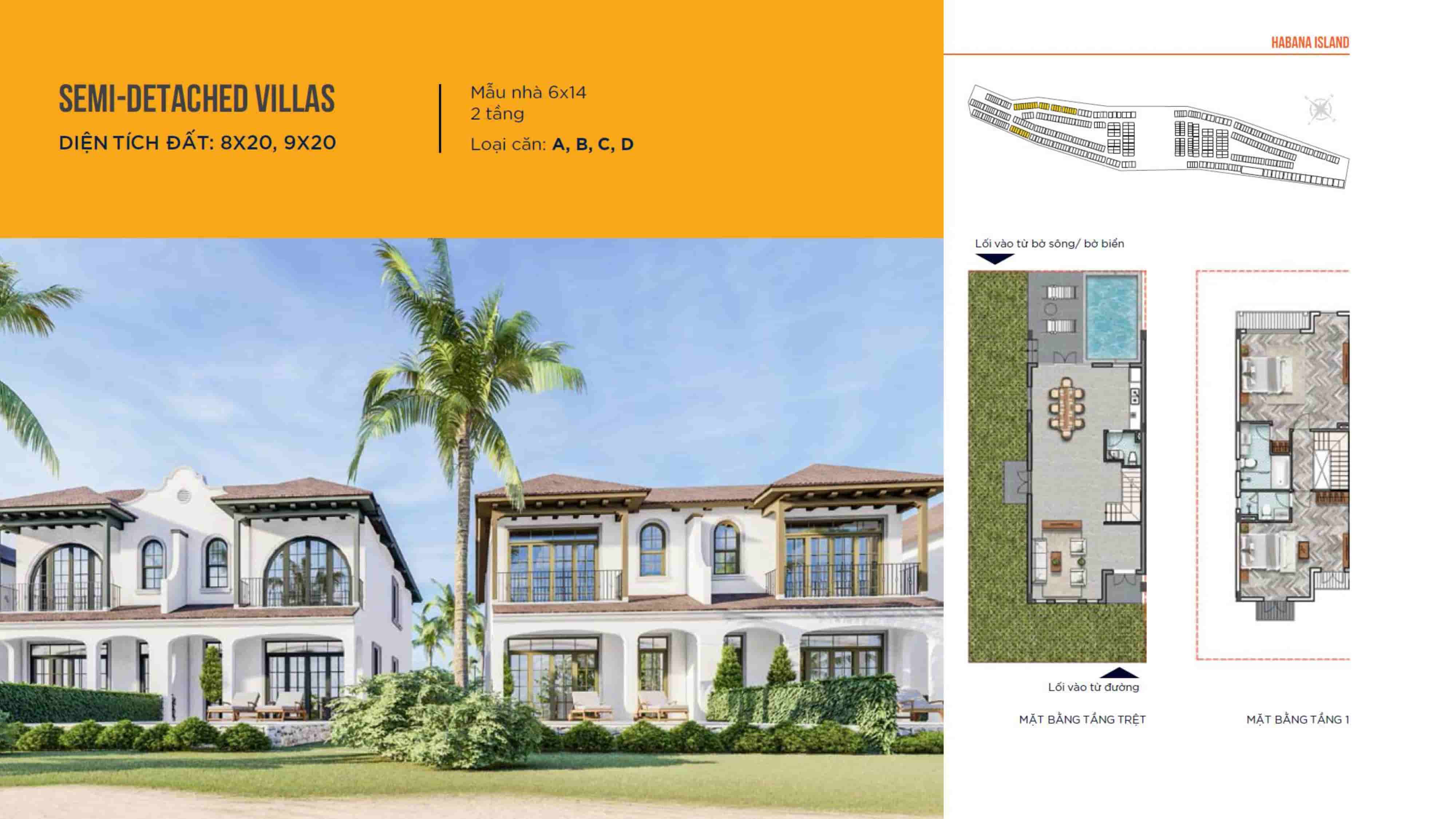 Thiết kế mặt bằng Habana Hồ Tràm