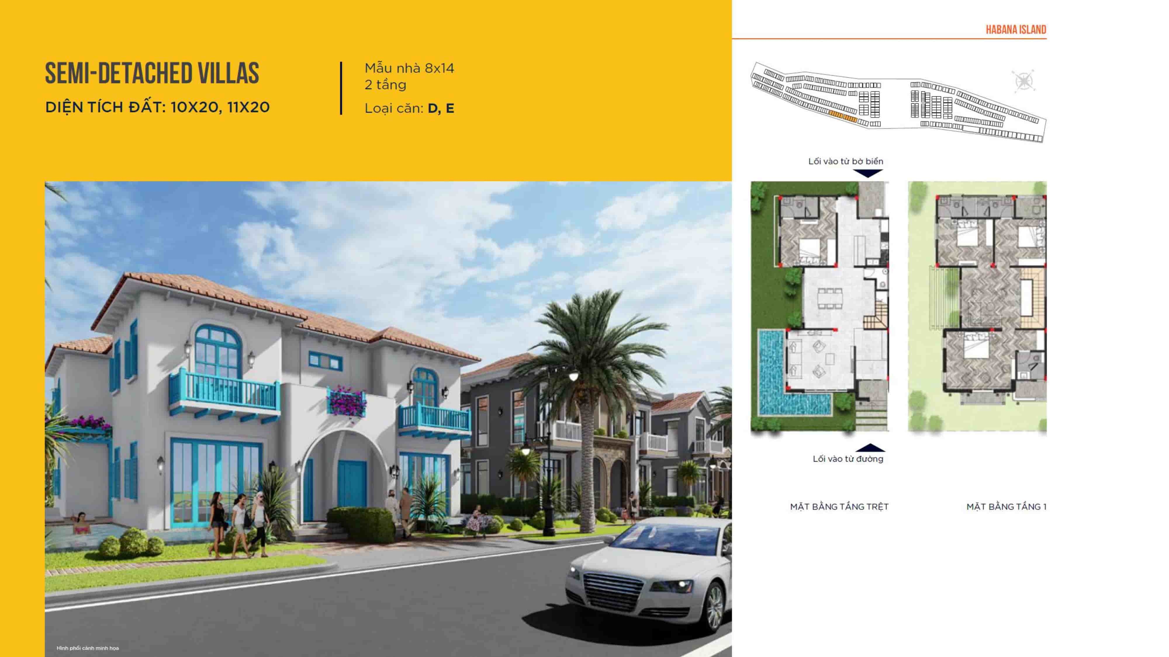 Thiết kế mặt bằng Habana Hồ Tràm