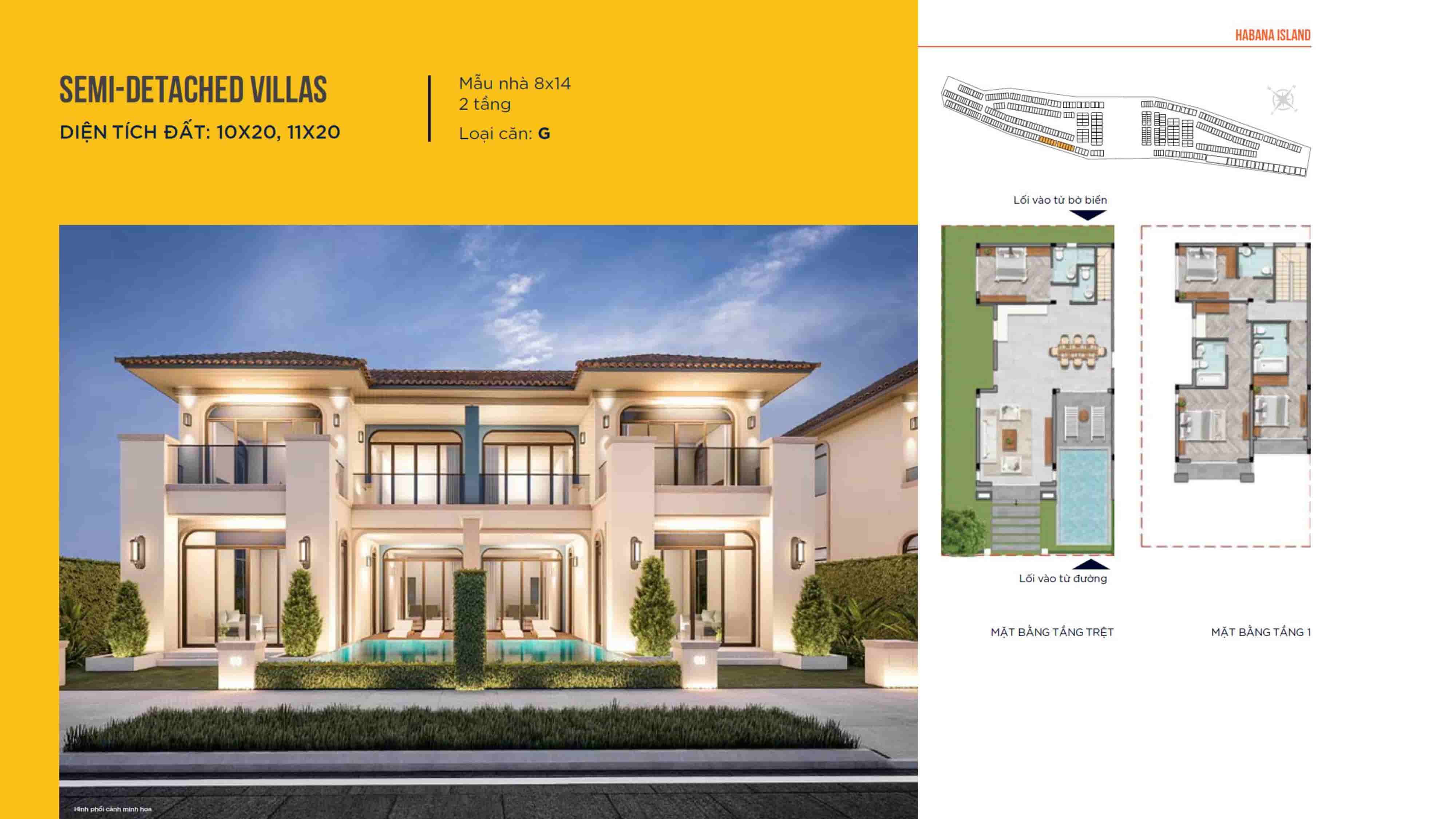 Thiết kế mặt bằng Habana Hồ Tràm