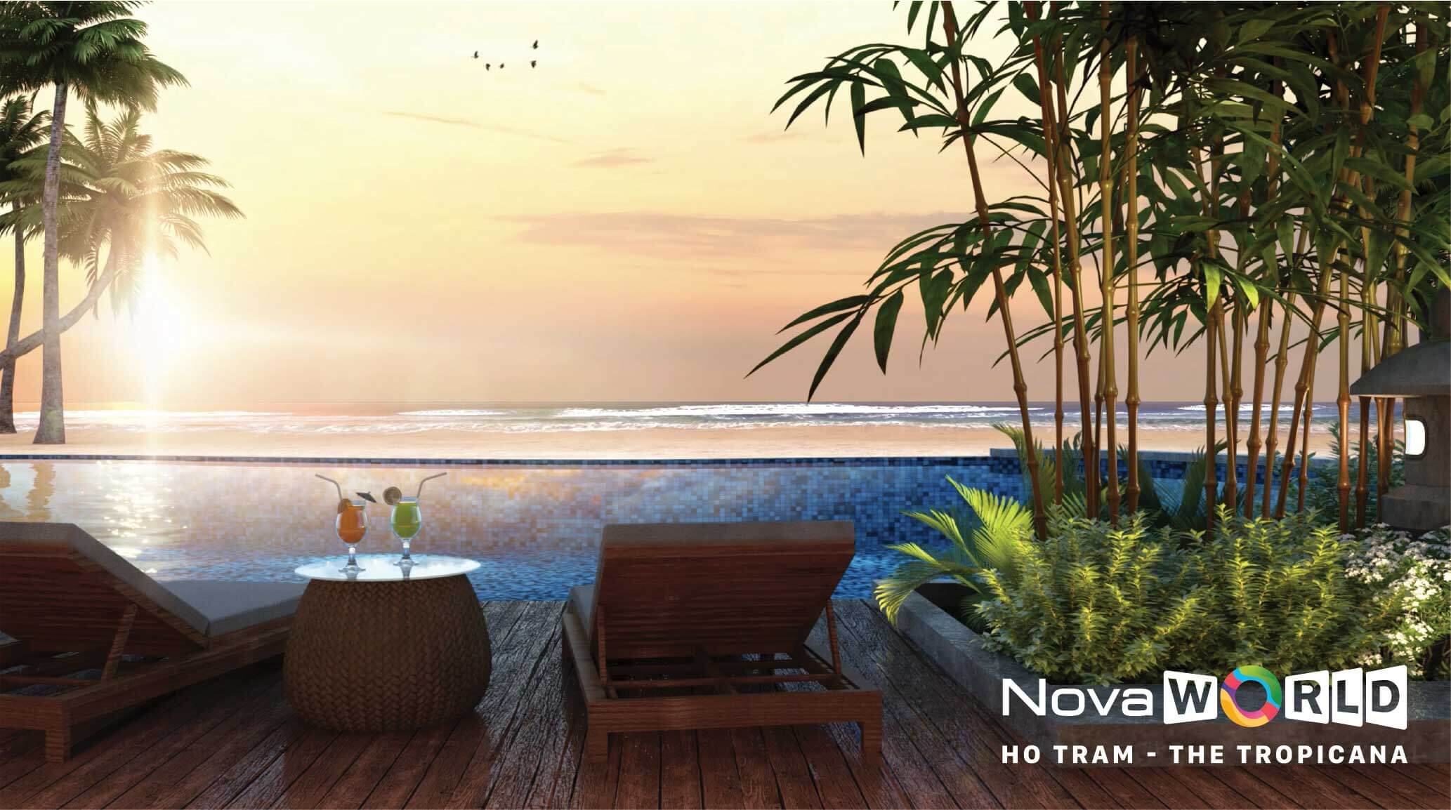 Phối cảnh nhà mẫu Happy Beach Hồ Tràm