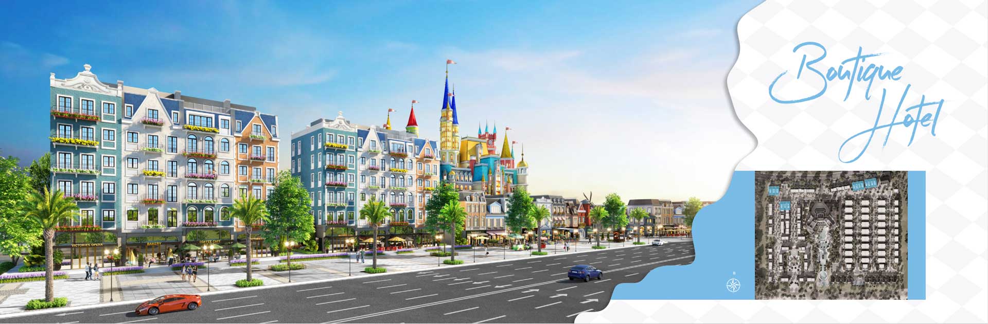 Mặt bằng Boutique Wonderland Hồ Tràm