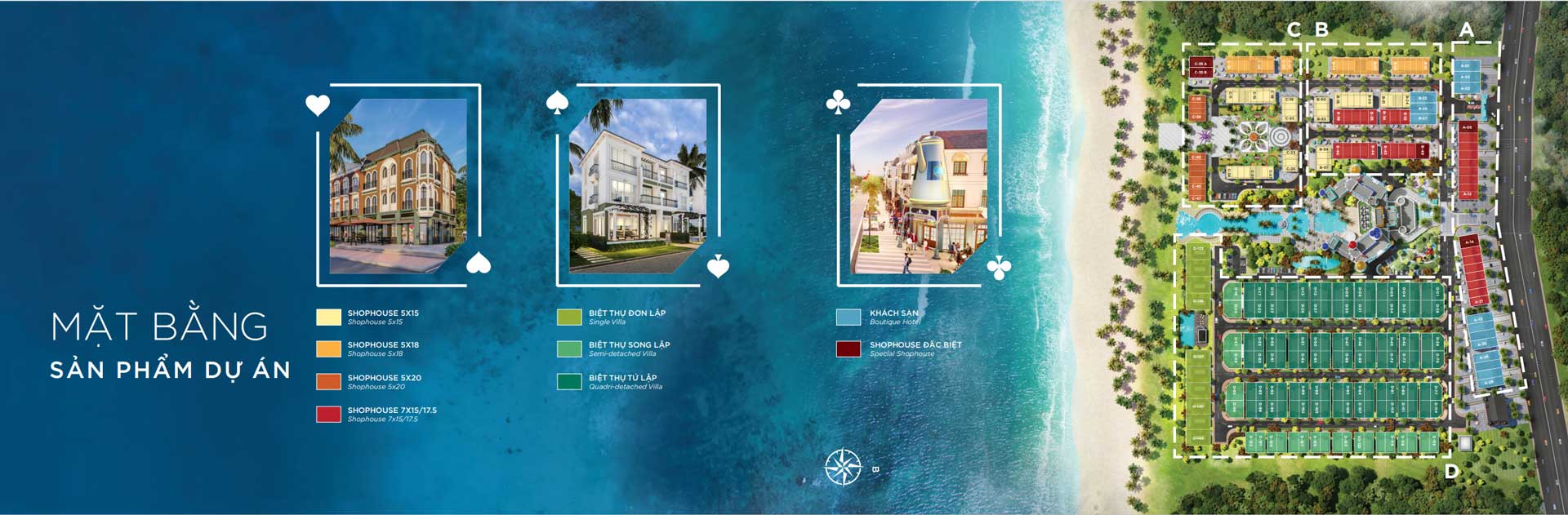 Mặt bằng tổng thể Wonderland Hồ Tràm