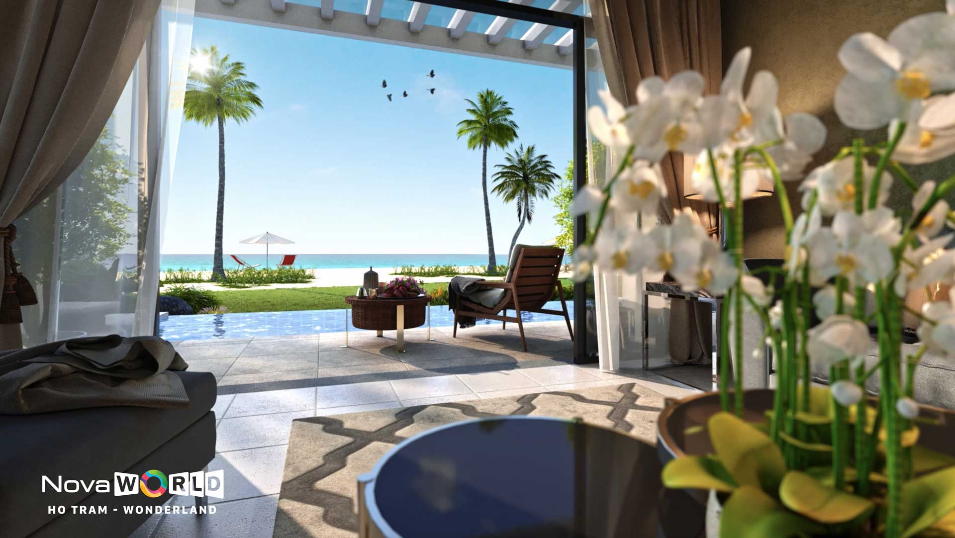 Phối cảnh nội thất Wonderland Hồ Tràm