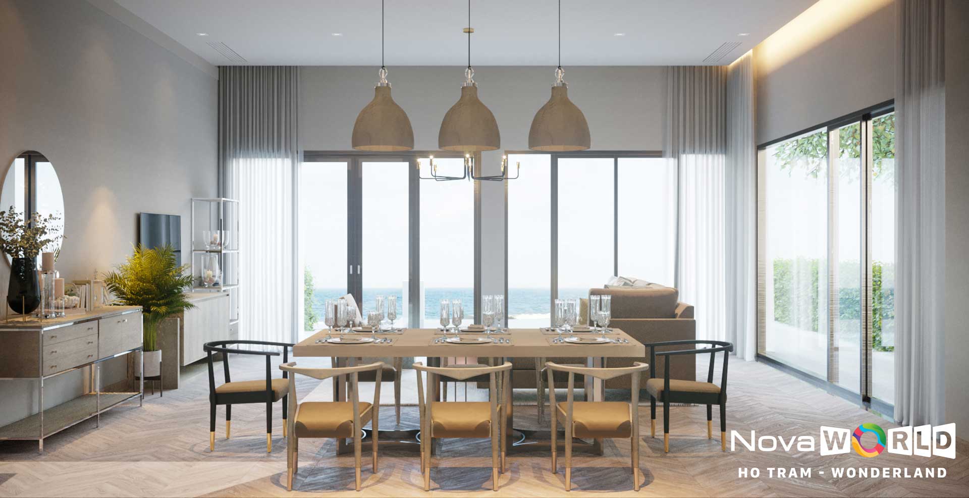 Phối cảnh nội thất Wonderland Hồ Tràm