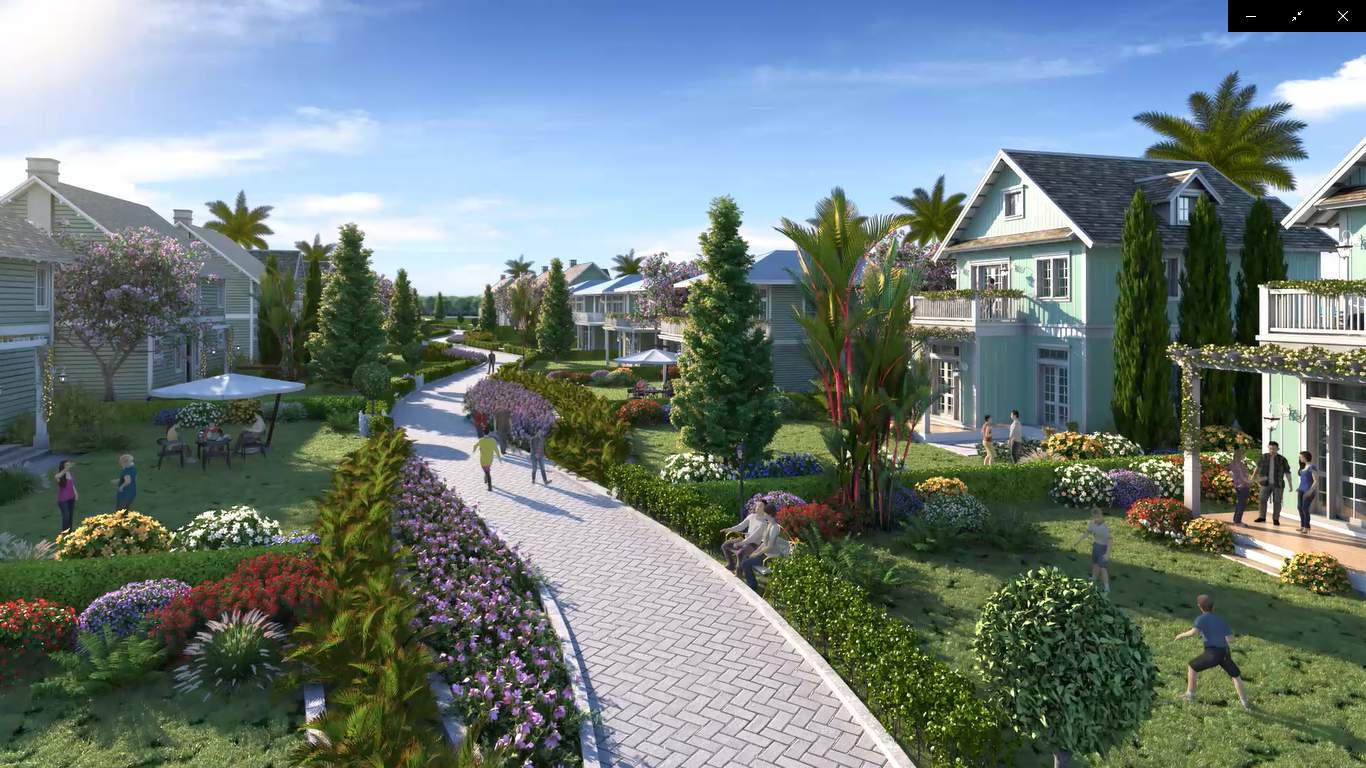 NovaWorld Phan Thiết có các làng Âu Mỹ thu nhỏ kết hợp với nhiều khu nghỉ dưỡng tạo thành khu đô thị siêu hiện đại
