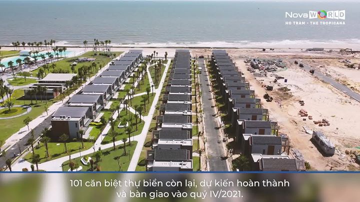 🗾 Cập Nhật Tiến Độ Thi Công Tháng 12/2020 Phân Kỳ The Tropicana - Novaworld Ho Tram