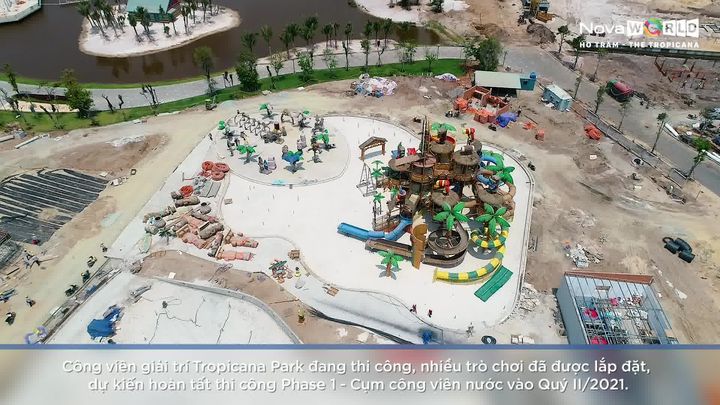Novaworld Ho Tram Cập Nhật Tiến Độ Thi Công Phân Kỳ The Tropicana Tháng 03/2021